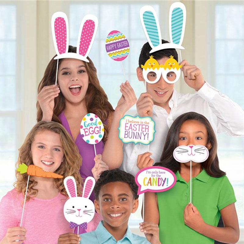 Family fun with this Easter Photo Props pack of 13pcs by Amscan 399647 available here at Karnival Costumes online party shop