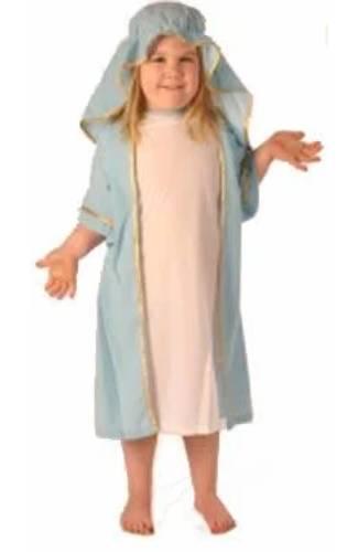 Deluxe Nativity Mary fancy dress costume for girls C5801 available here at Karnival Costumes online Christmas party shop