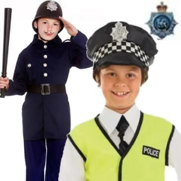 Police fancy dress costumes for children from the large collection of Emergency Services dress-up outfits here at Karnival Costumes online party shop