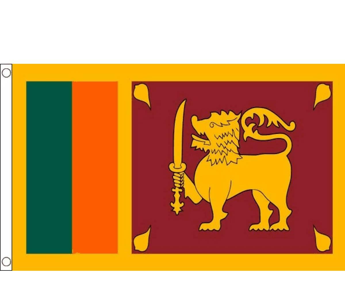 Sri-Lanka National Flag 5ft x 3ft SRIL01 available here at Karnival Costumes online party shop