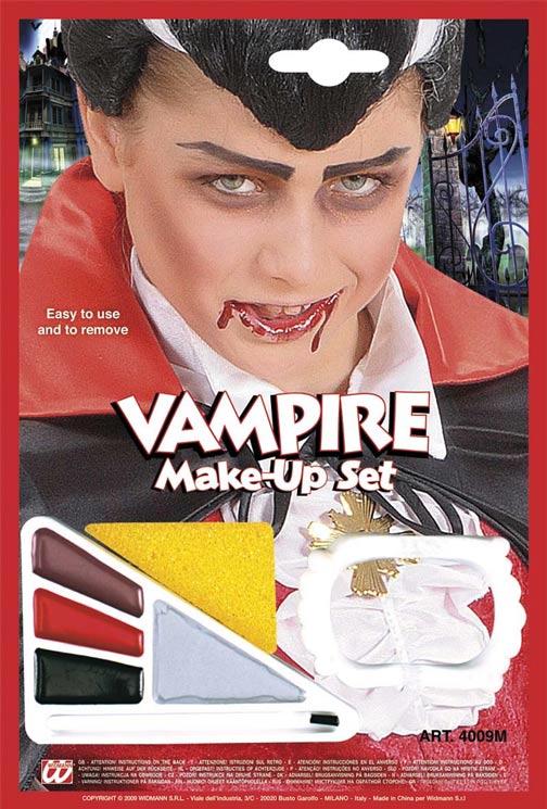 Vampire Make-Up Set with White Fang Set