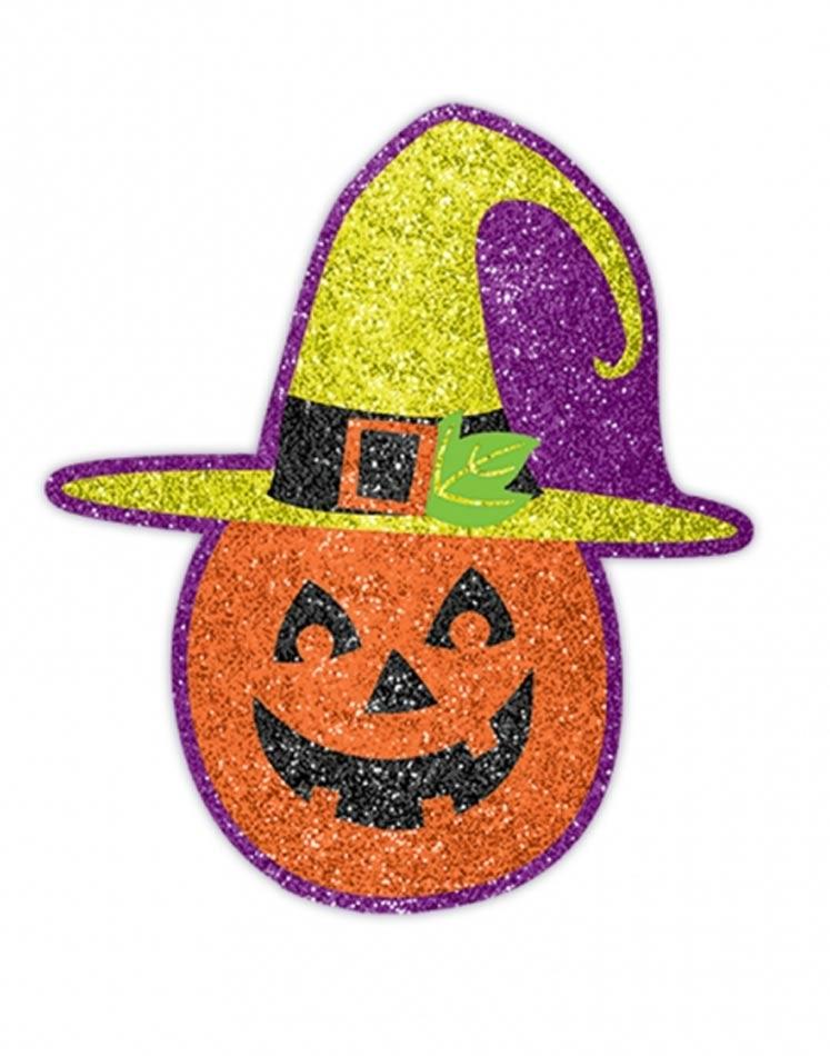 Witches Crew Glitter Cutout Pumpkin from Amscan's pack of 9pcs from Karnival Costumes
