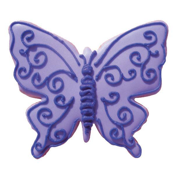 Decorating idea for our 8.3cm wide Butterfly Cookie Cutter by Anniversary House K1234 available here at Karnival Costumes online party shop