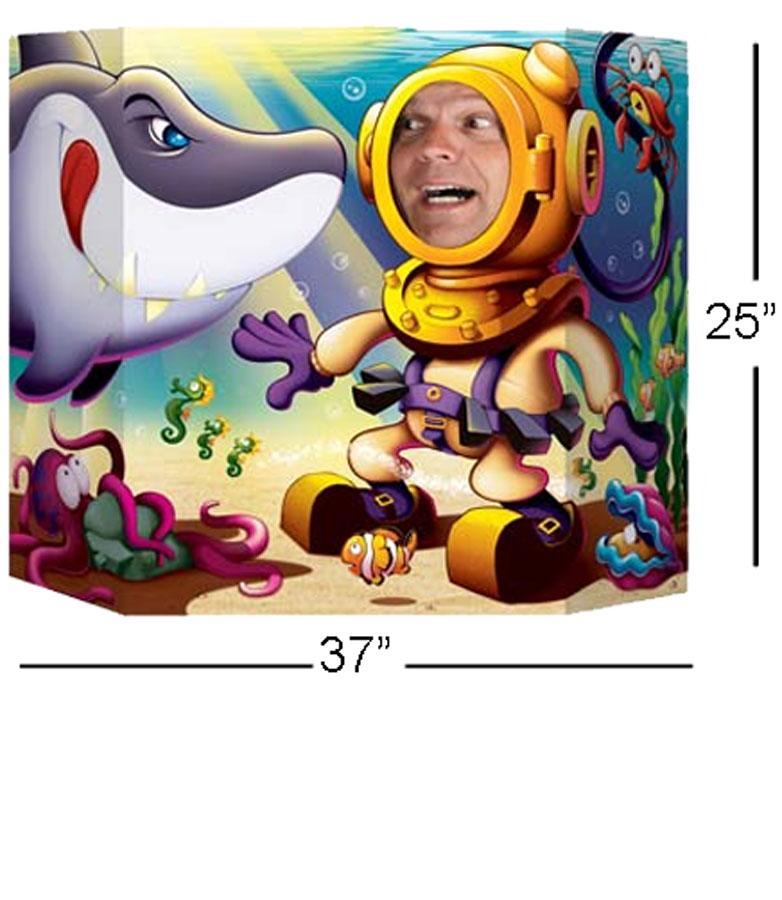 Shark Photo Prop by Beistle 57987 and available in the UK from Karnival Costumes