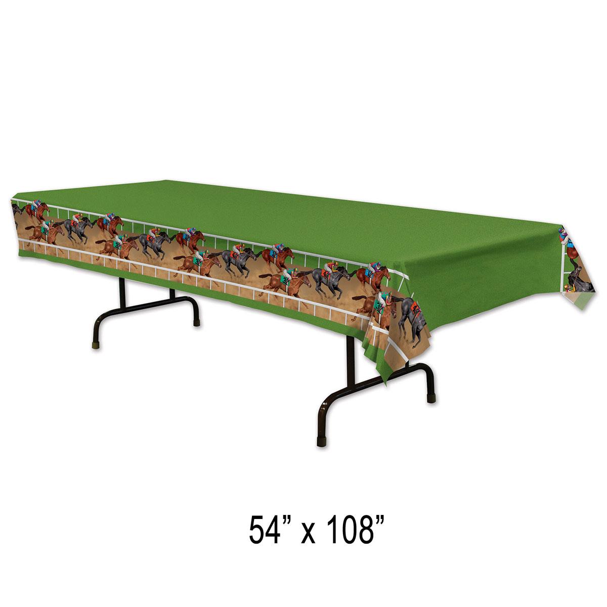 Horse Racing Platsic Tablecover by Beistle 54621 available in the UK here at Karnival Costumes online party shop