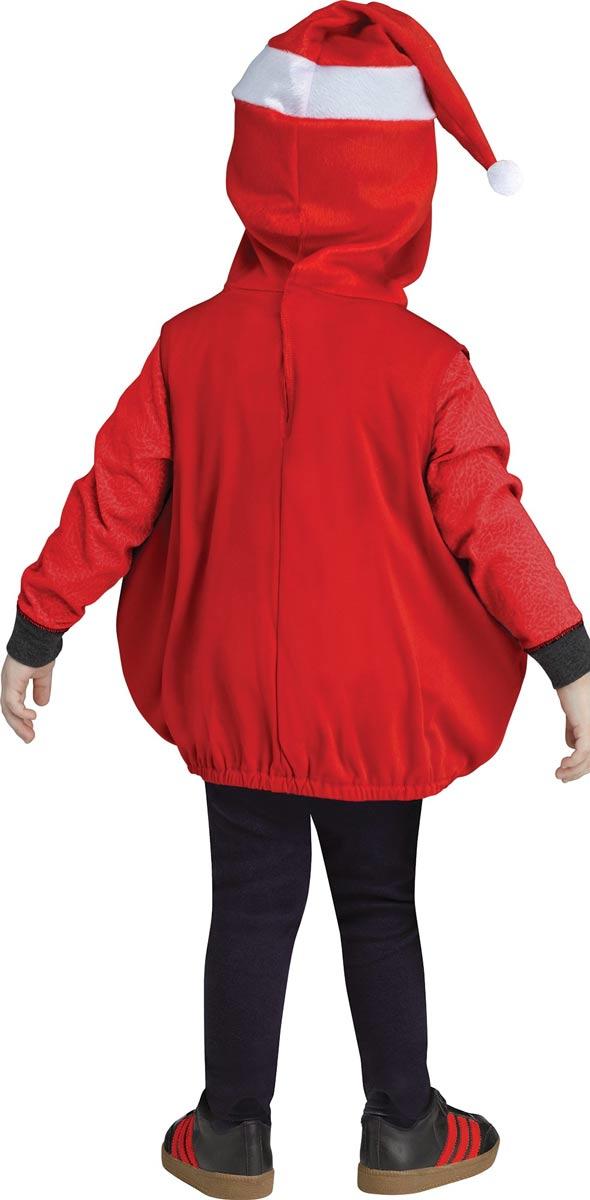Rear view of infants Googly Eye Santa Tunic by Fun World 7769 available here at Karnival Costumes online Christmas party shop