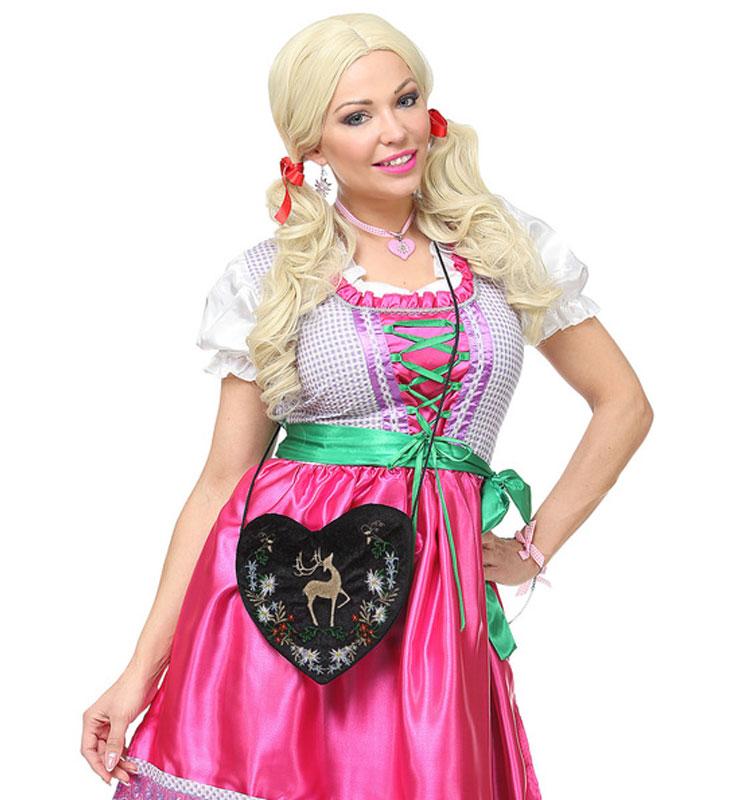 Oktoberfest Embroidered Bavarian Handbag by Widmann 7793 available from a collection here at Karnival Costumes online party shop