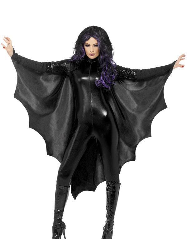Vampire Bat Wings with Collar by Smiffys 23133 available here at Karnival Costumes online party shop