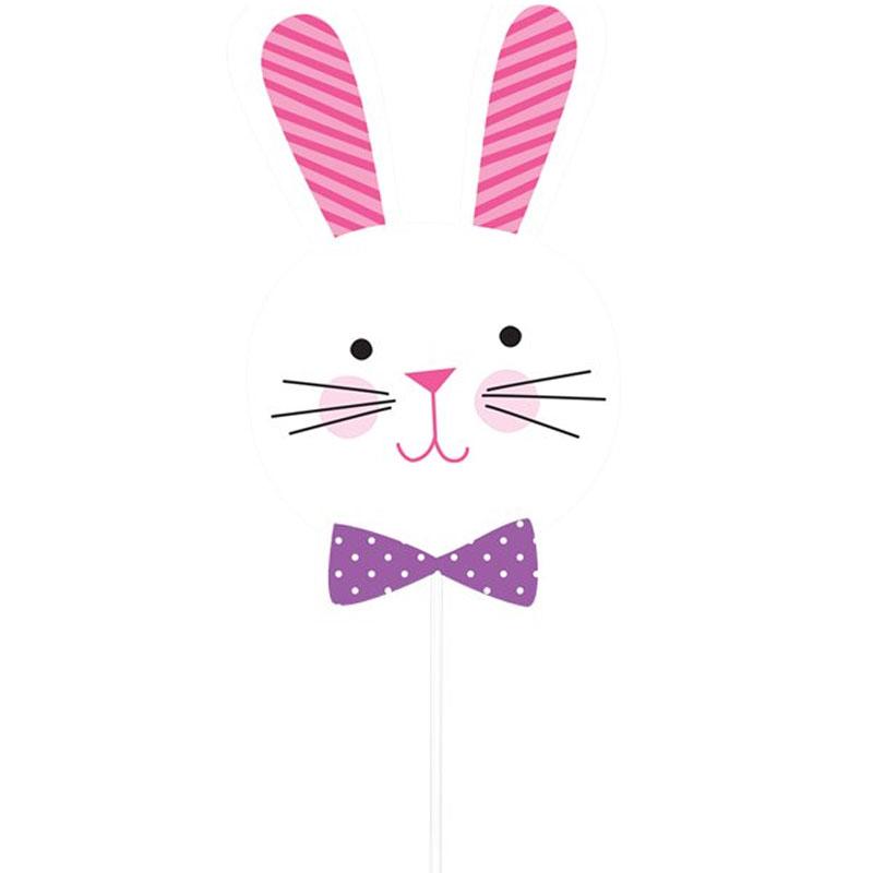 Cute Bunny photo prop from our 13pc Easter Photo Props Set by Amscan 399647 available here at Karnival Costumes online party shop