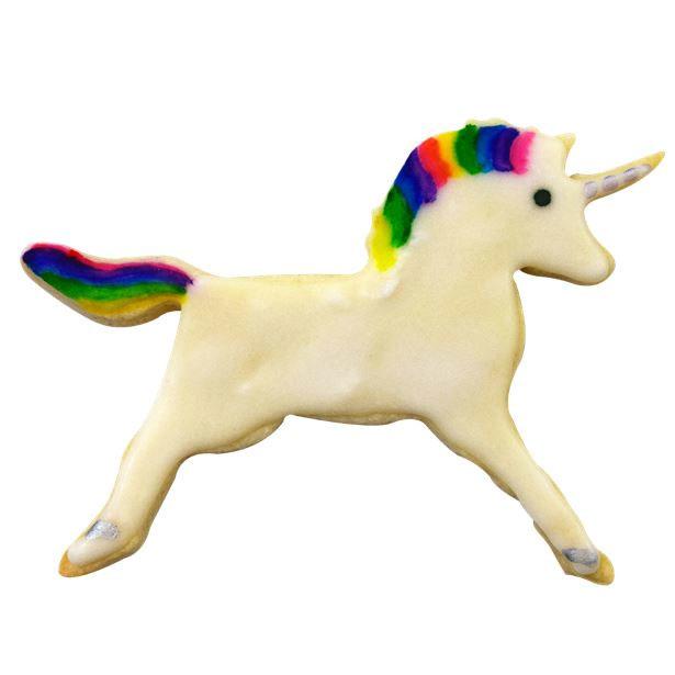 Decorating idea for our Unicorn Cookie Cutter by Anniverseery House K1248 available here at Karnival Costumes online party shop