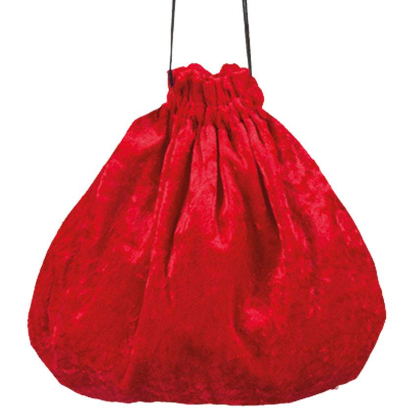 Red Pouch Purse Bag Christmas Costume Accessory by Boland 36002 available here at Karnival Costumes online party shop