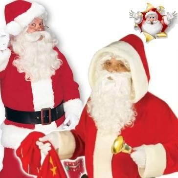 Our entire selection of Father Christmas or Santa Claus suits, robes and costumes including mascot styles all available here at Karnival Costumes online party shop