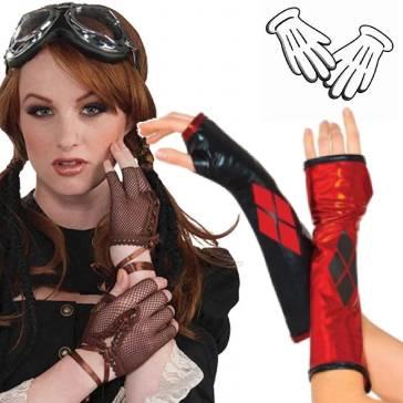 Ladys Costume Gloves. Fantastic collection including superhero gloves and Steampunk costume gloves all available here at Karnival Costumes online party shop
