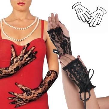 Lace costume and role-play gloves for ladies available here at Karnival Costumes online party shop