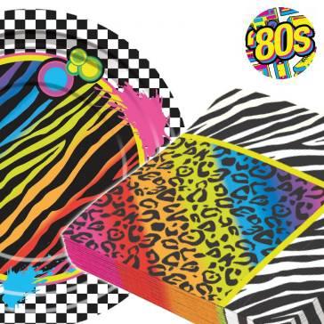 Everyone loves to party and the Eighties offers a chance to revert to the zany fashions of the time and now you can decorate and cater for your party with the same care with this super range of 80's party goods available here at Karnival Costumes online party shop.
