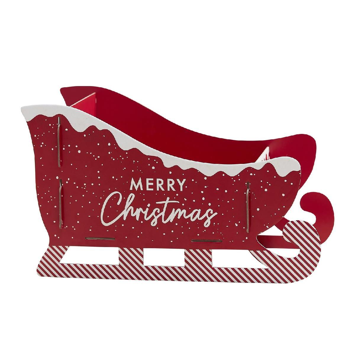 Christmas Present Sleigh 48cm long by Ginger Ray MRY-122 available here at Karnival Costumes online Christmas party shop