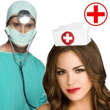 Hospital doctor and nurse fancy dress costume accessories. Fantastic range available here at Karnival Costumes online party shop