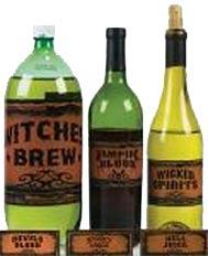 Bottle Name Labels - 3 Lrg or 15 Sml