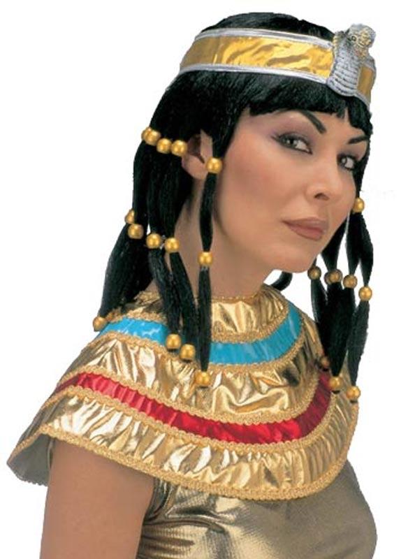 Cleopatra Wig and Collar Egyptian Costume Accessory for women by Widmann C6220 available here in the UK at Kanival Costumes online party shop