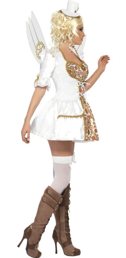 Steam Punk Victorian Clockwork Angel Costume - Adult Costumes - Side View