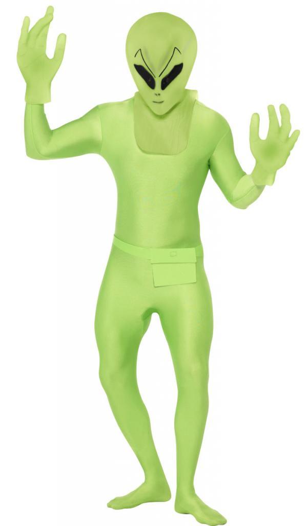 Second Skin Alien Adult Fancy Dress Costume from Karnival Costumes
