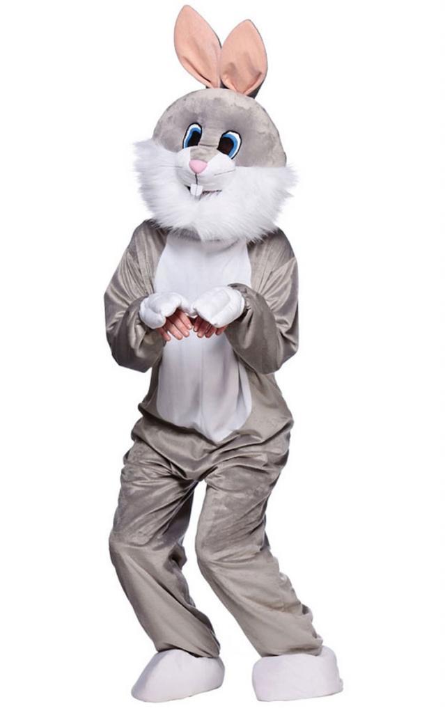 Funny Rabbit Mascot Costume in Grey MA-8552 | Karnival Costumes