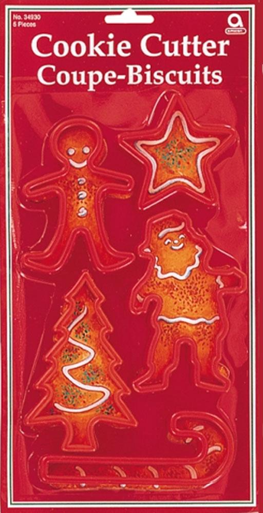 5 piece Christmas Cookie Cutter Set by Amscan 34930 available from Karnival Costumes online Christmas party shop