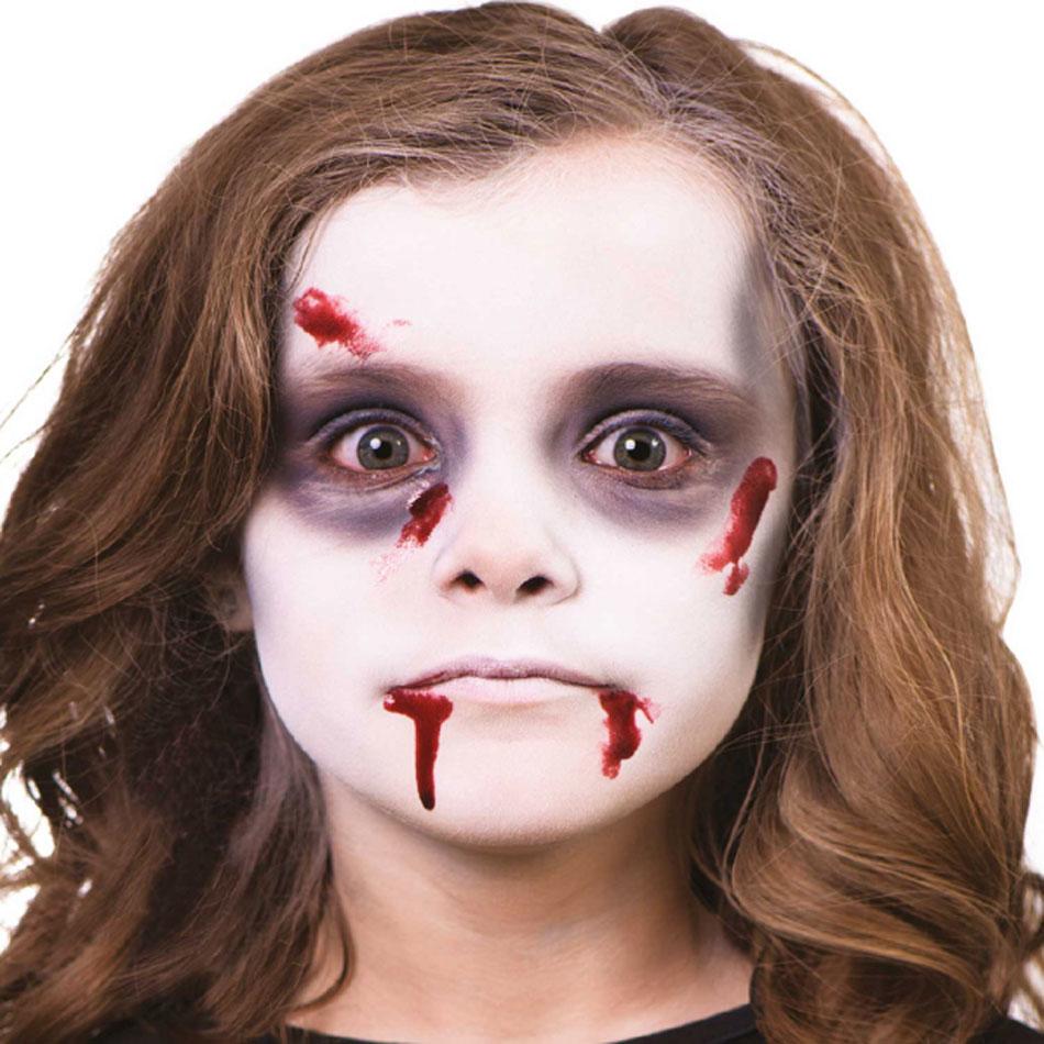 Basic Zombie Make Up Kit by Amscan 9901421, ideal for children and available here at Karnival Costumes online party sho