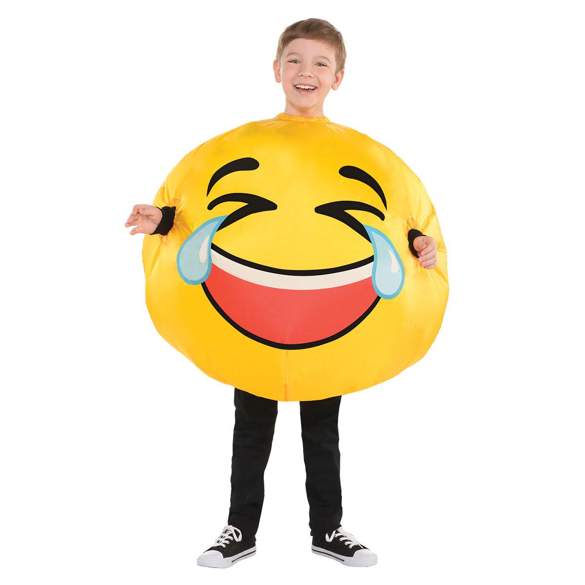 Children's Inflatable Tears of Laughter Costume with battery powered fan, by Amscan 9903634 available here at Karnival Costumes online party shop