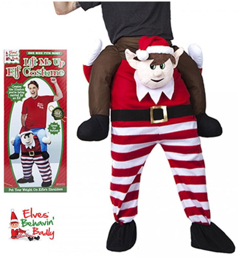 Lift Me Up Elf Costume from the Elves Behavin' Badly range by PMS 500053 available here at Karnival Costumes online Christmas party shop