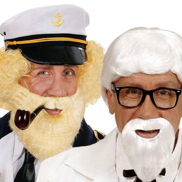 False Beards fancy dress costume make-up accessories. Huge selection available here at Karnival Costumes online party shop