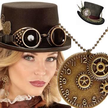 Steampunk costume jewellery for men and women available here at Karnival Costumes online party shop