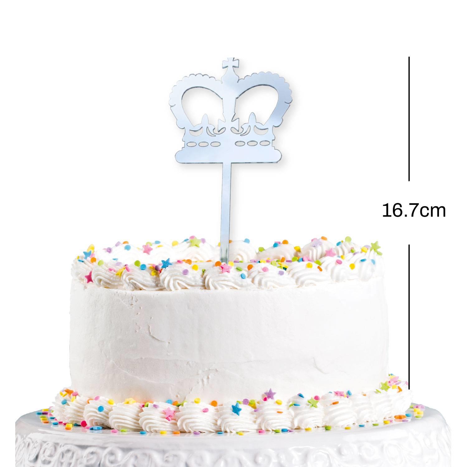 Day to Remember Acrylic Crown Cake Topper 16.7cm by Amscan 9913015 available here at Karnival Costumes online party shop