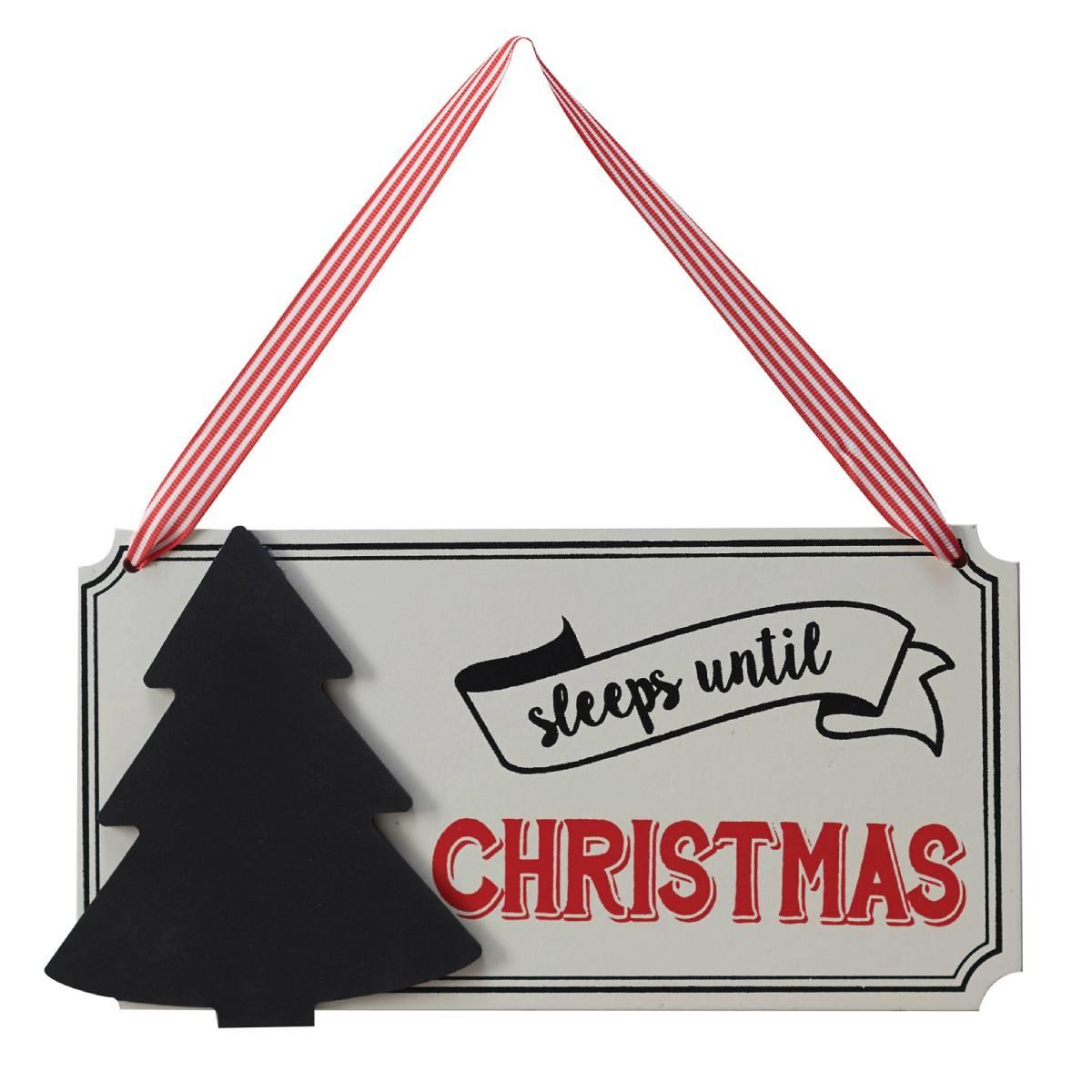Decorative Sleeps Until Christmas Board by Ginger Ray VN-235 available here at Karnival Costumes online Christmas Party Shop
