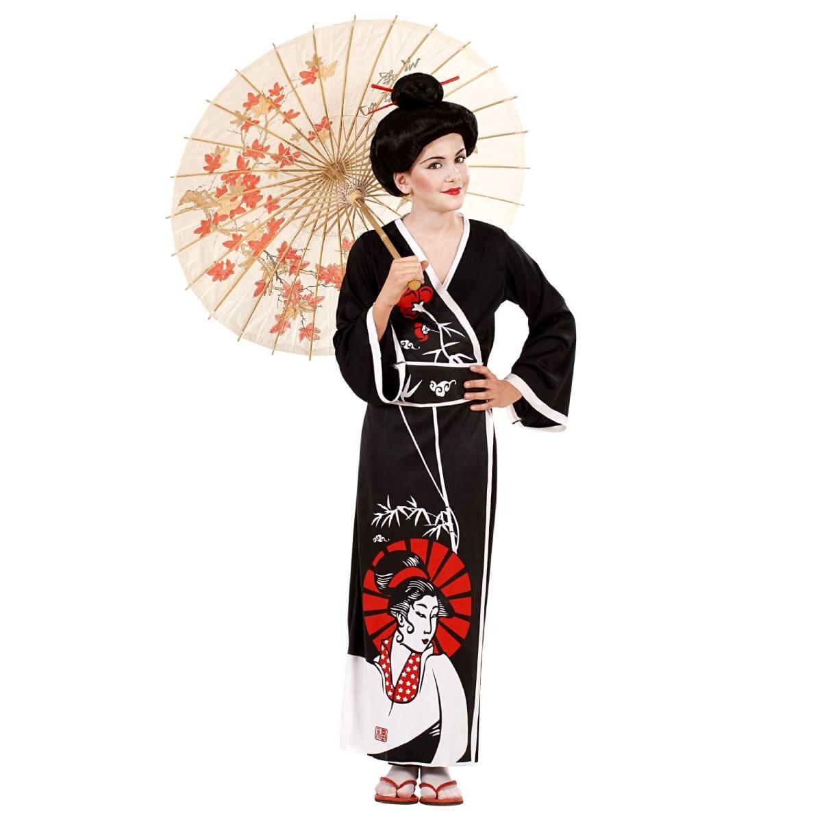 Girl's Geisha Fancy Dress Costume by Widmann 5736 available here at Karnival Costumes online party shop