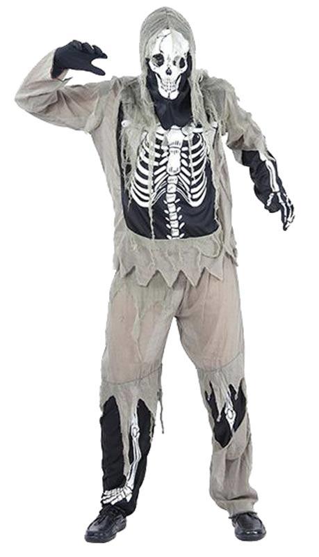 Undead Skeleton Zombie Fancy Dress Costume