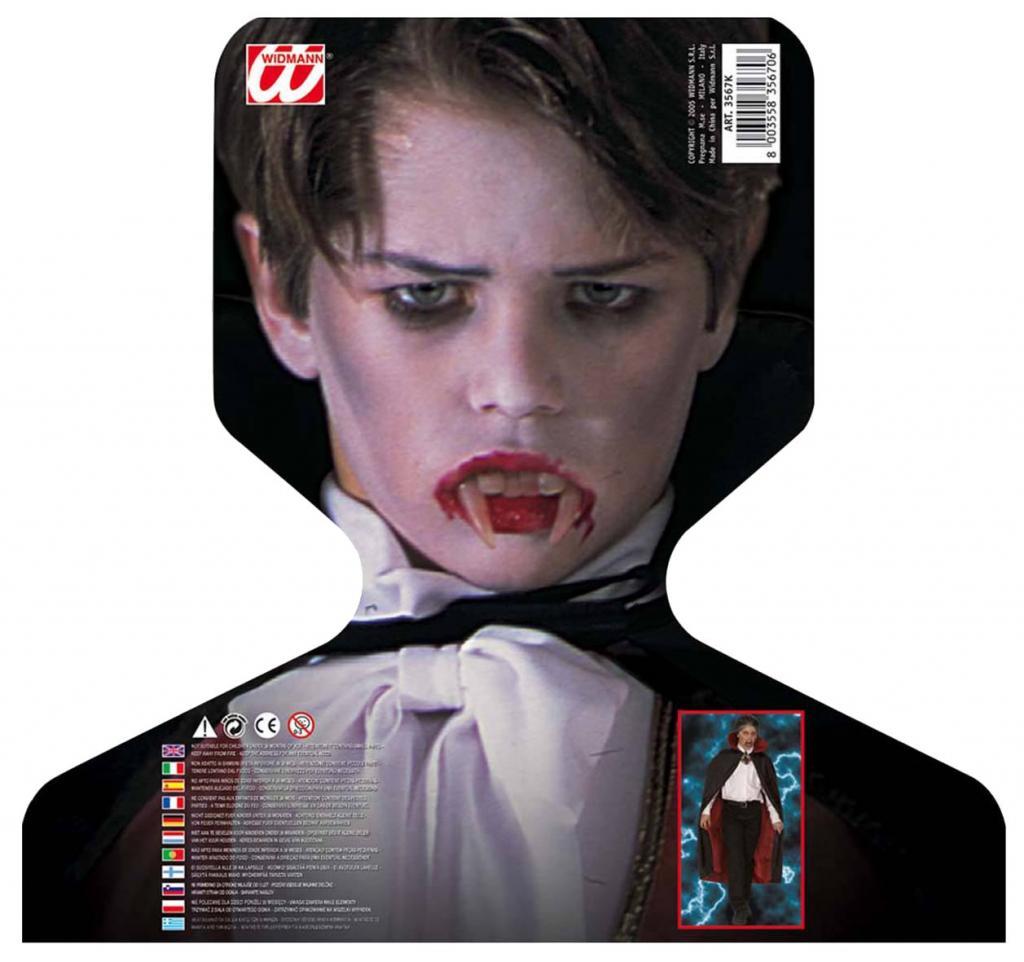 Deluxe Vampire Cape Boy's Halloween Fancy Dress Costume