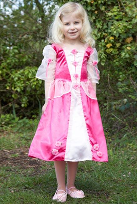Real life shot of our deluxe Princess Posy Fancy Dress Costume for Girls by Travis PP01 available here at Karnival Costumes online party shop