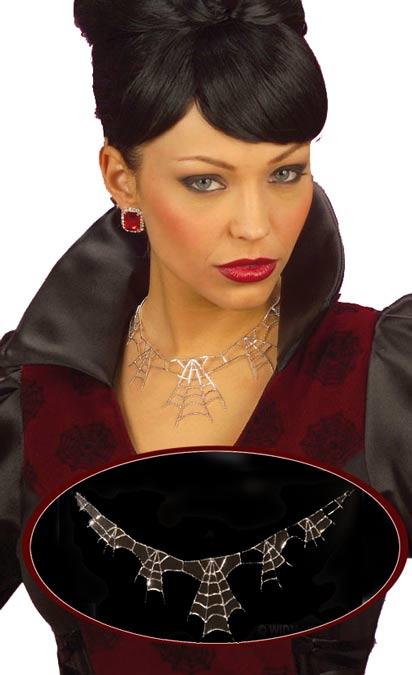 Spider Web Neck Choker - Halloween Costume Jewellery