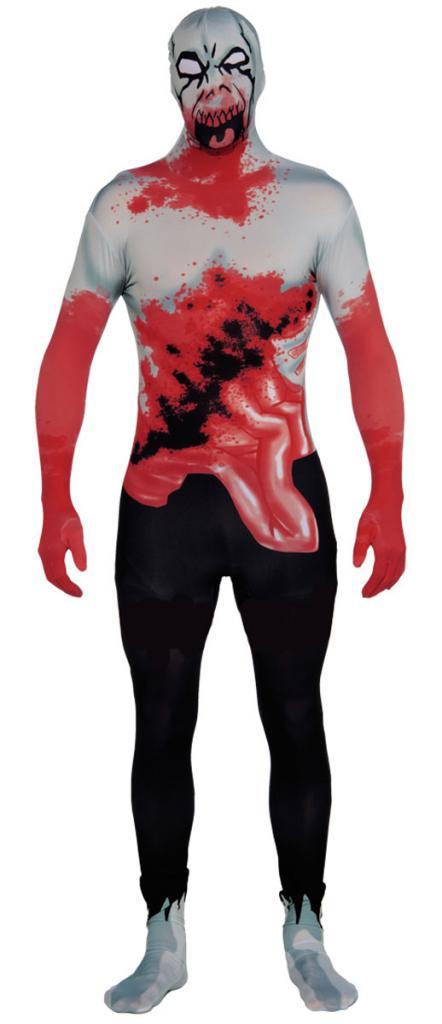 Zombie Bodysuit Fancy Dress Costume frtom a collection of Morphsuits and zombie outfits at Karnival Costumes your Halloween specialists