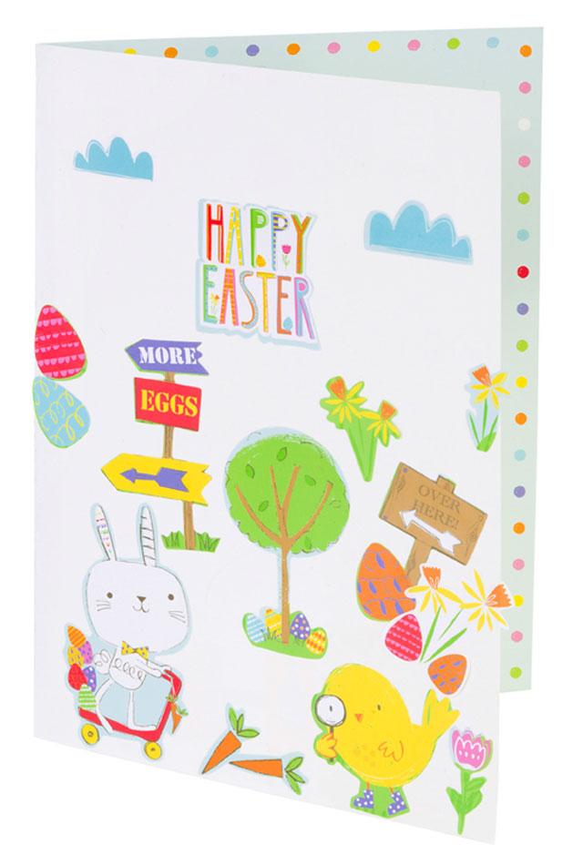 Create your own Easter Cards with this Easter Egg Hunt Sticker Sheet Talking Tables GH-Stickers available here at Karnival Costumes online Easter party shop