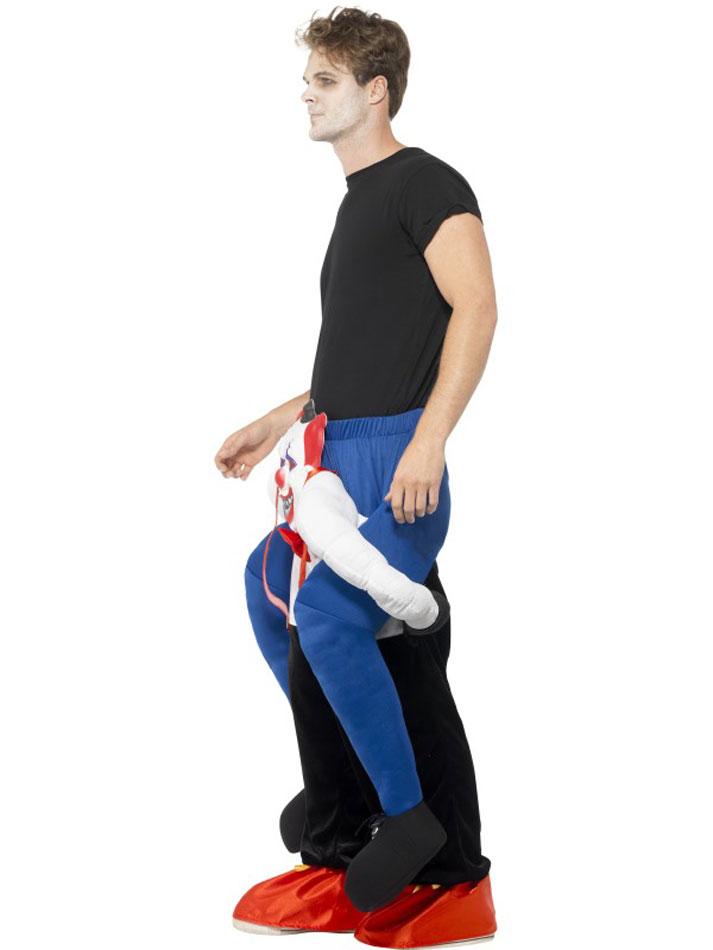 Sinister Clown piggy back Halloween Costume for Adults in one-size 45201 and available here at Karnival Costumes online Halloween parrty shop