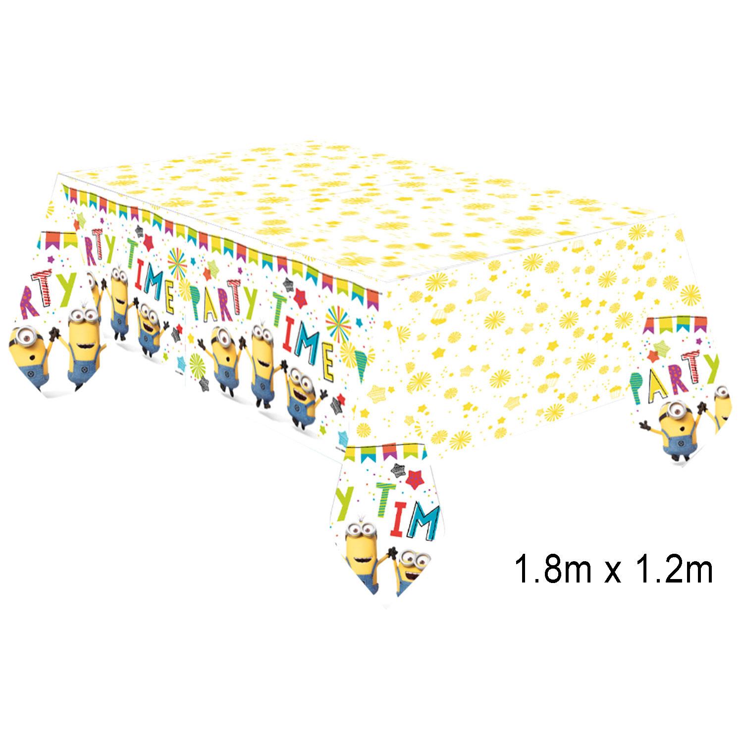 Minions Paper Tablecover 120cm x 180cm by Amscan 9907316 available here at Karnival Costumes online party shop