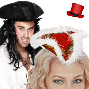 Tricorn costume hats for adults and children in a good range of styles and designs available here at Karnival Costumes online party shop