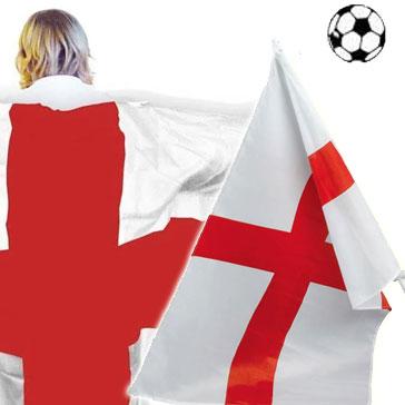 Football flags and bunting for England and other nations available here at Karnival Costumes online party shop
