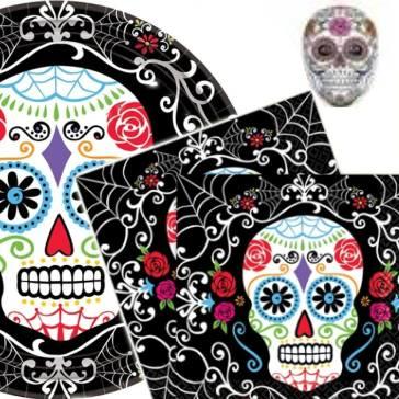 Day of the Dead tableware available here at Karnival Costumes online party shop