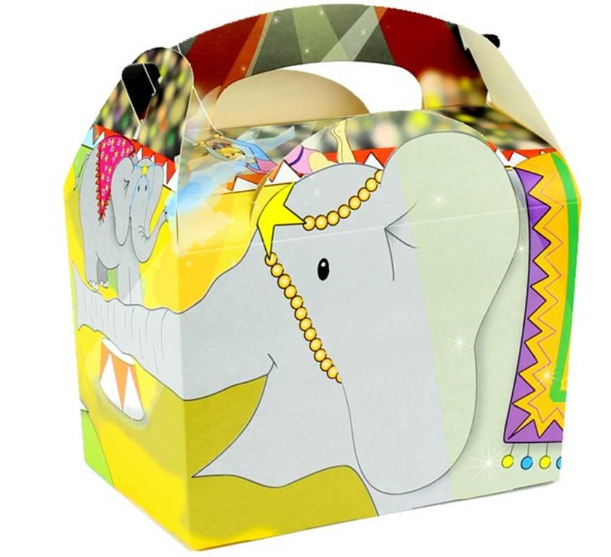 Circus elephant design from our Circus Fun Party Boxes by Colpac 01MBCIRC available here at Karnival Costumes online party shop