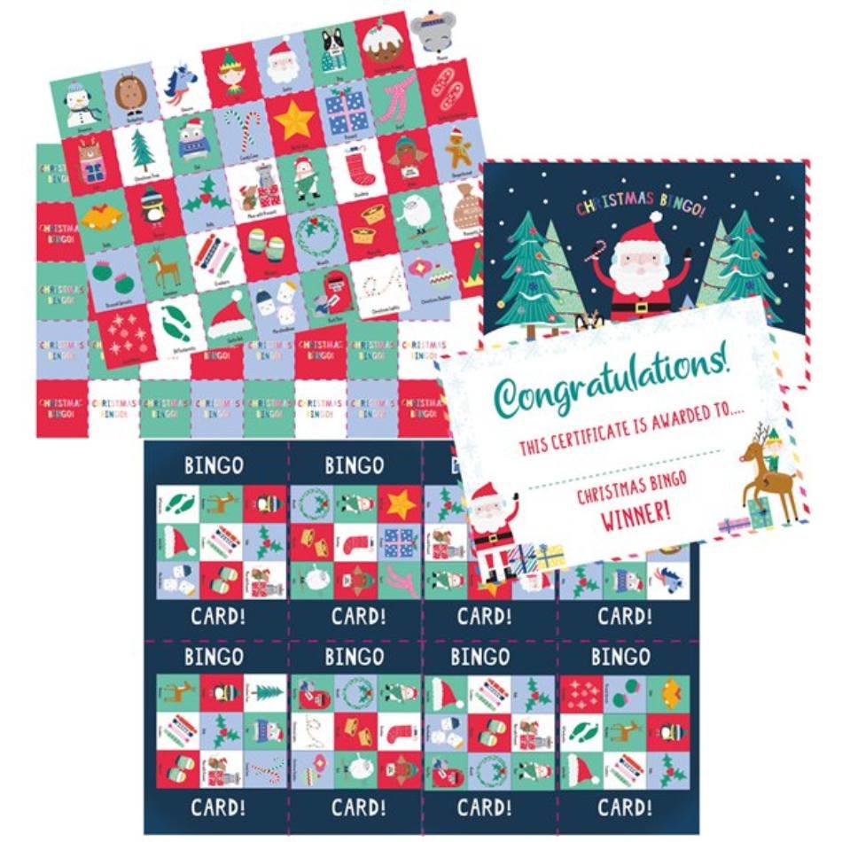 Christmas Bingo Party Game by Amscan 9915275 available here at Karnival Costumes online Christmas party shop