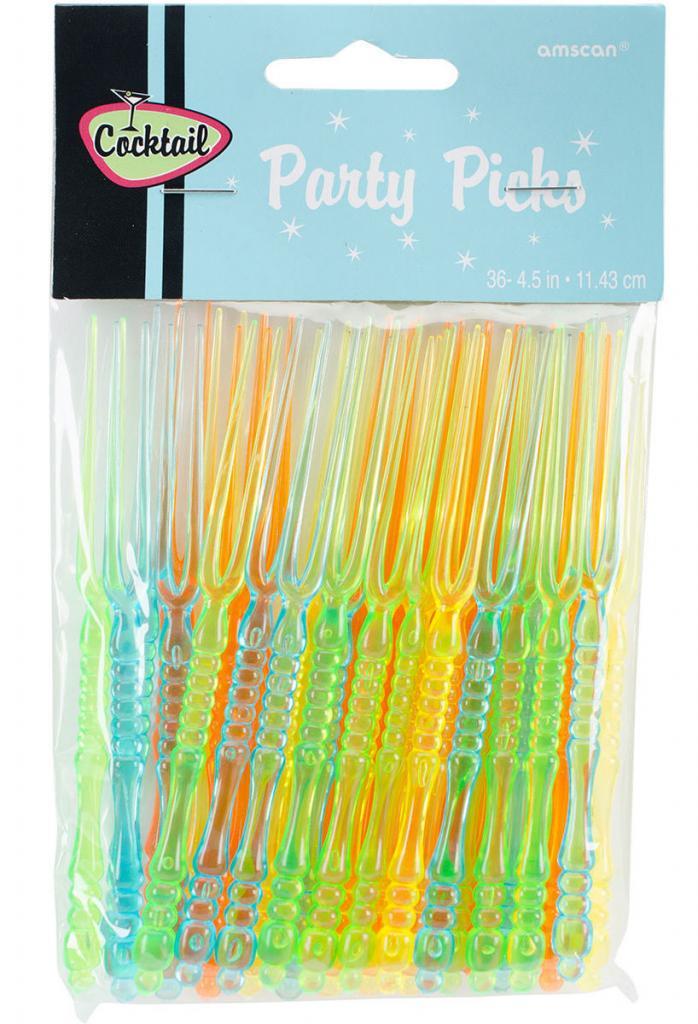 Pack of 36 Cocktail Party Fork Picks by Amscan 40062.99 available from Karnival Costumes