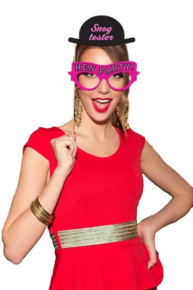 Photo Booth Props for Hen Nights by Amscan 9900539 available from Karnival Costumes online party shop